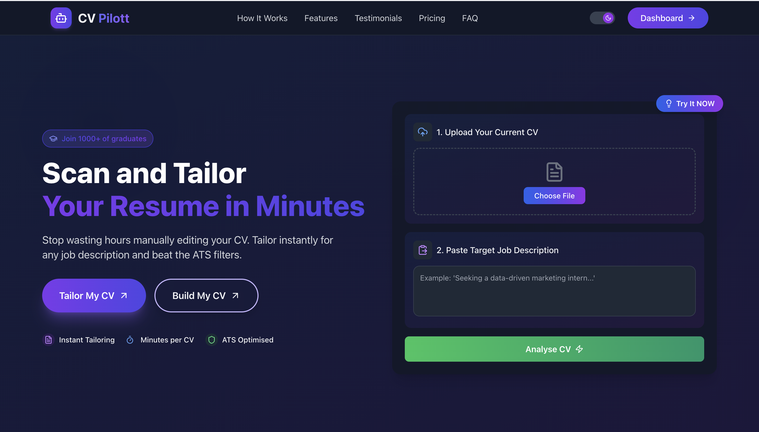 AI-Powered CV Builder